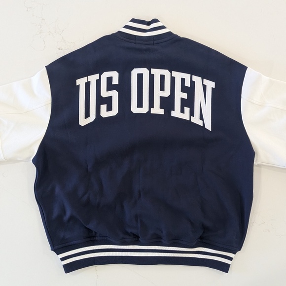 POLO RALPH LAUREN US Open Baseball Jacket Navy White Womens S NWT $298 Varsity - Picture 10 of 17